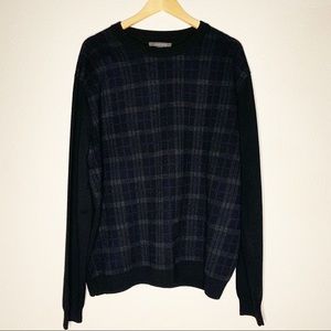 Nordstrom Black Crewneck Sweater sz XXL